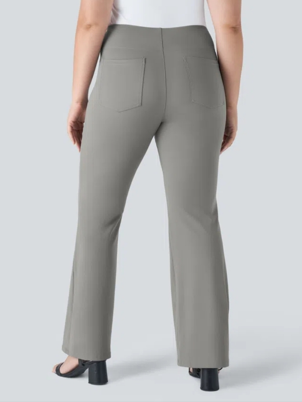 HALARA Women's Boot Cut Pants in Light Gray
